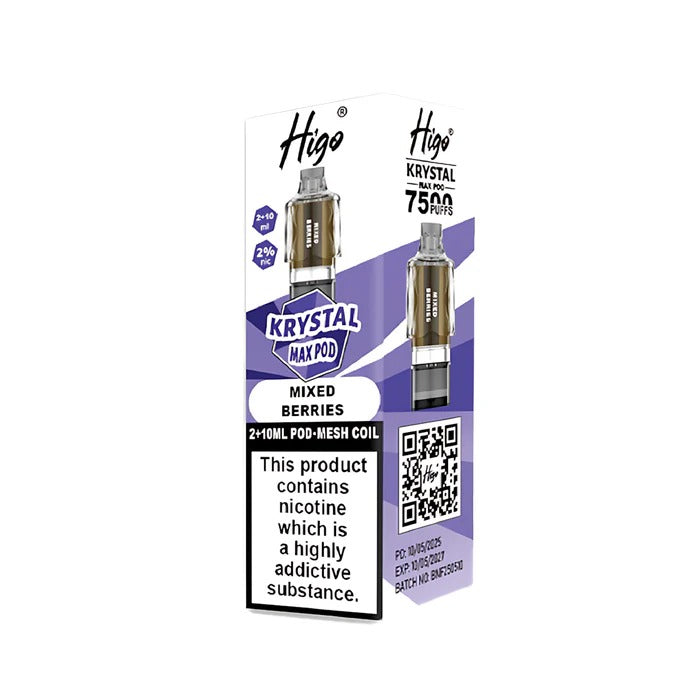 Higo Krystal Max Prefilled Pods Mixed Berries