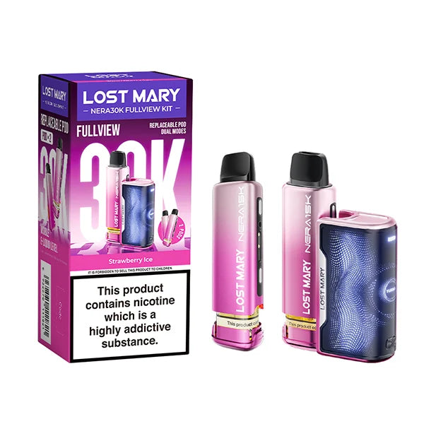 Lost Mary Nera 30K Strawberry Ice Fullview Prefilled Pod Kit