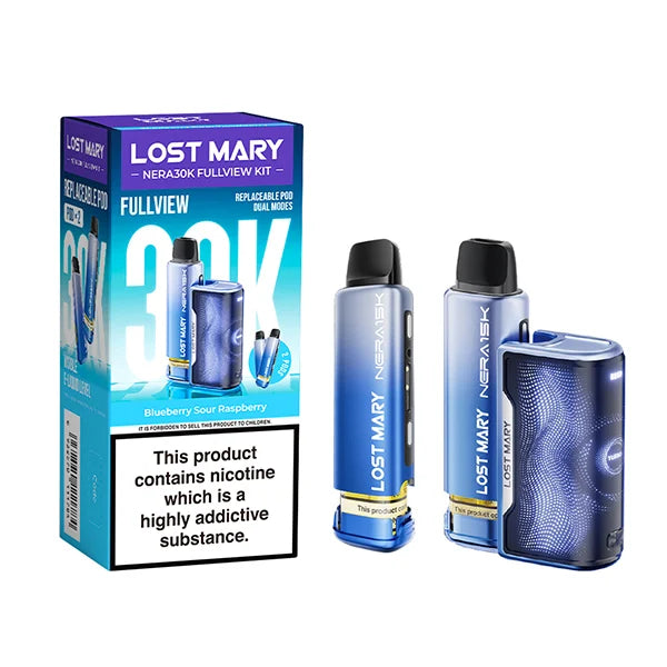 Lost Mary Nera 30K Blueberry Sour Raspberry Fullview Prefilled Pod Kit