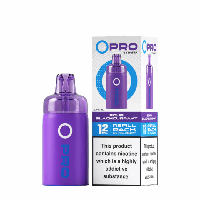 Insta O Pro Sour Blackcurrant Prefilled Replacement Pod