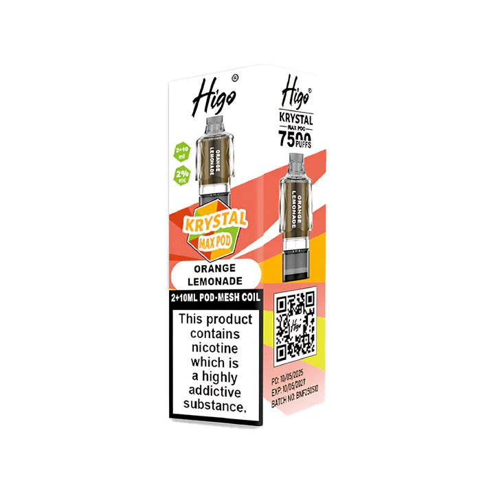 Higo Krystal Max Prefilled Pods Orange Lemonade
