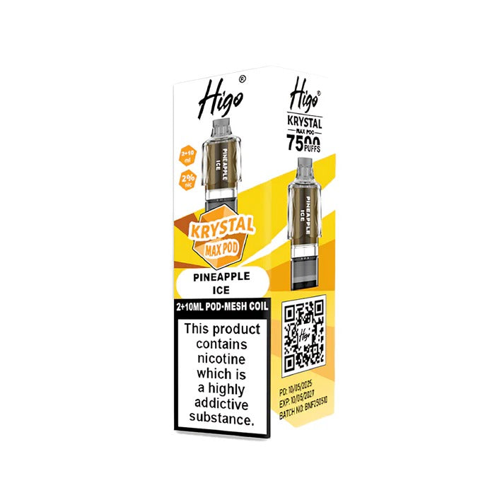 Higo Krystal Max Prefilled Pods Pineapple Ice