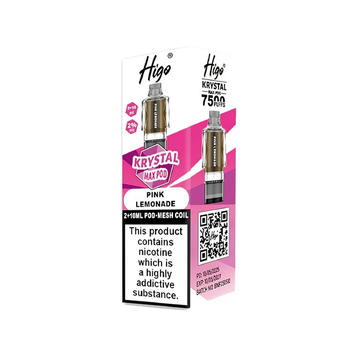 Higo Krystal Max Prefilled Pods Pink Lemonade