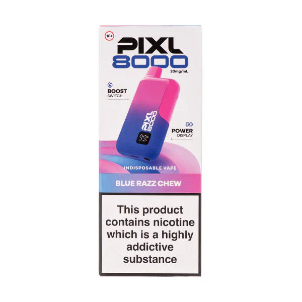 PIXL 8000 Blue Razz Chew Prefilled Pod Kit