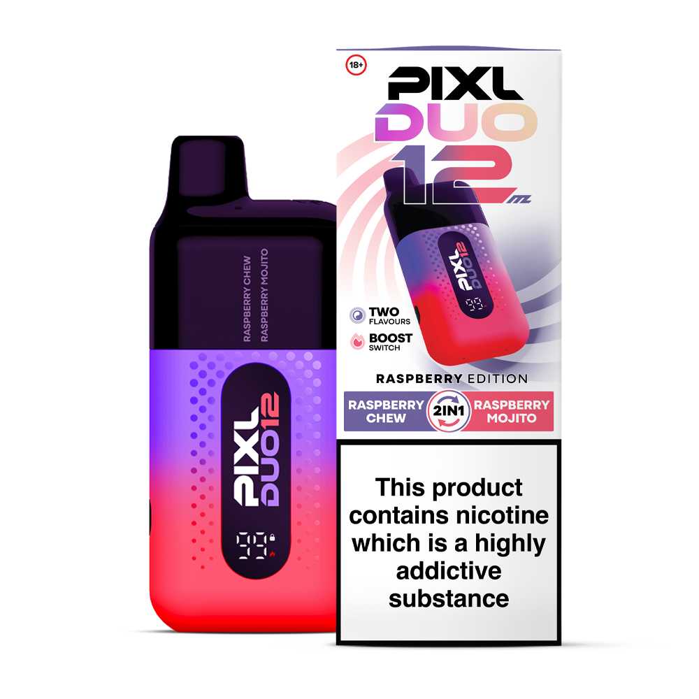PIXL Duo 12 Raspberry Edition Prefilled Pod Vape Kit