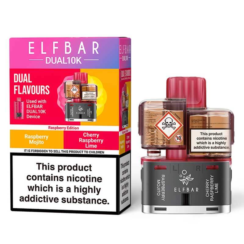 Elf Bar Dual 10K Raspberry Edition Prefilled Pods