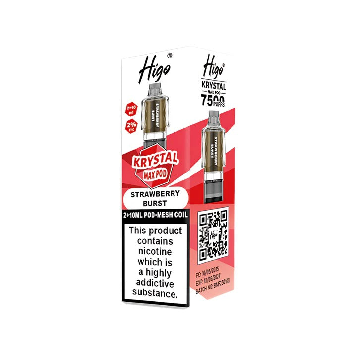 Higo Krystal Max Prefilled Pods Strawberry Burst