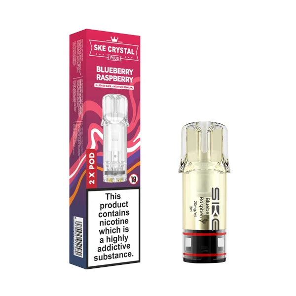 SKE Crystal Plus Blueberry Raspberry Prefilled Pods