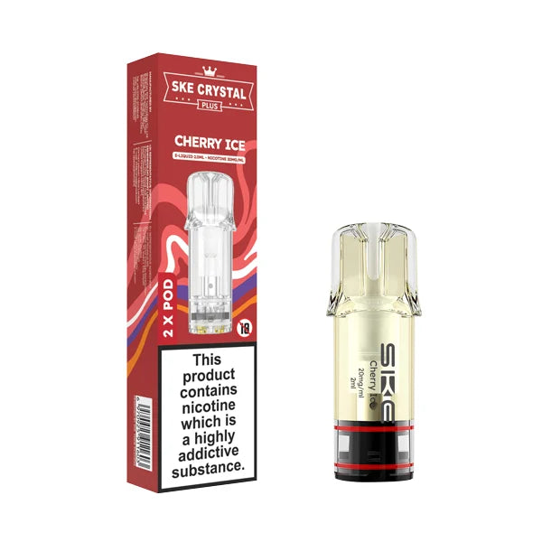 SKE Crystal Plus Cherry Ice Prefilled Pods