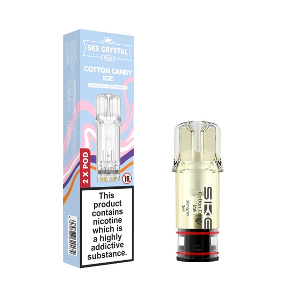 SKE Crystal Plus Cotton Candy Ice Prefilled Pods