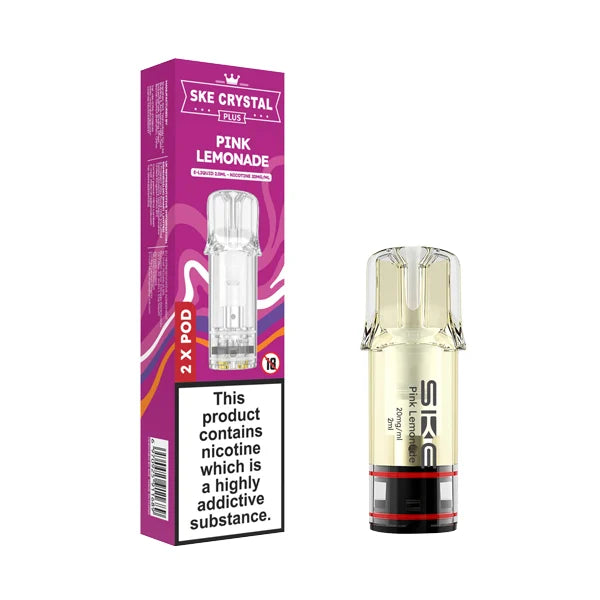 SKE Crystal Plus Pink Lemonade Prefilled Pods