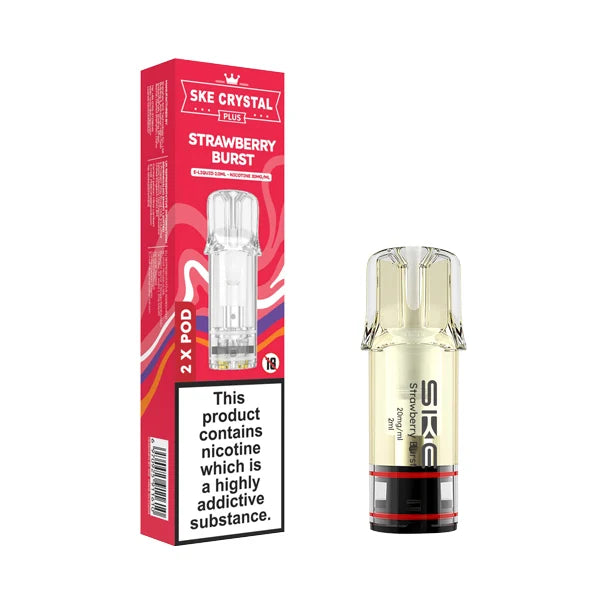 SKE Crystal Plus Strawberry Burst Prefilled Pods