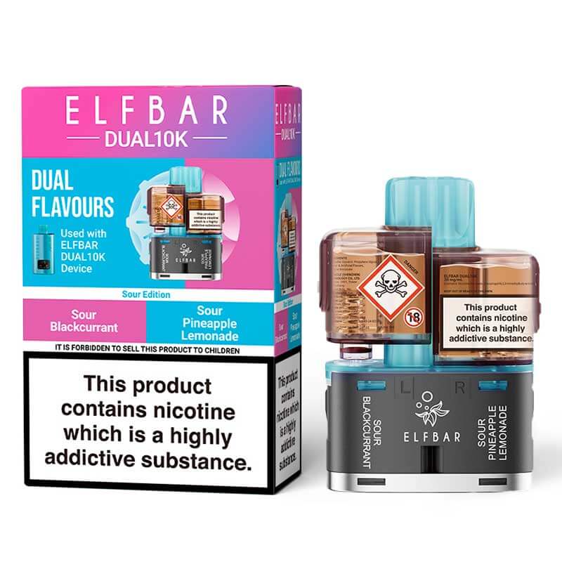 Elf Bar Dual 10K Sour Edition Prefilled Pods