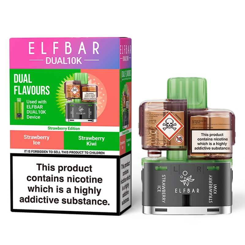 Elf Bar Dual 10K Strawberry Edition Prefilled Pods