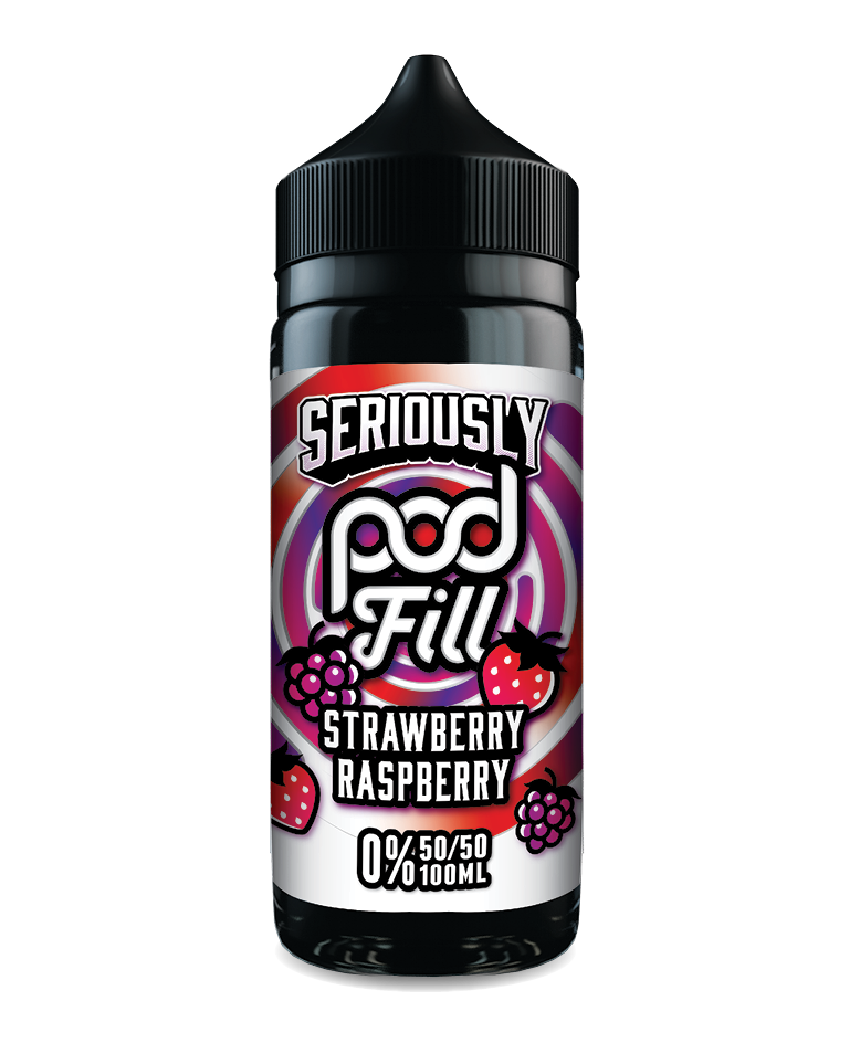 Doozy's Seriously Pod Fill Strawberry Raspberry 100ml E-liquid