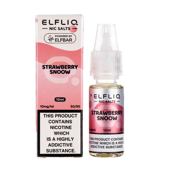 Elf Bar ElfLiq Strawberry Snoow Nic Salt E-Liquid 10ml