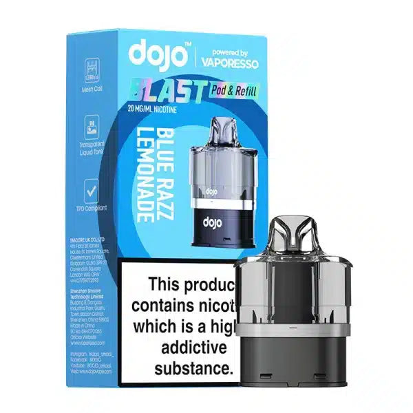 Vaporesso Dojo Blast 6000 Blue Razz Lemonade Prefilled Pods