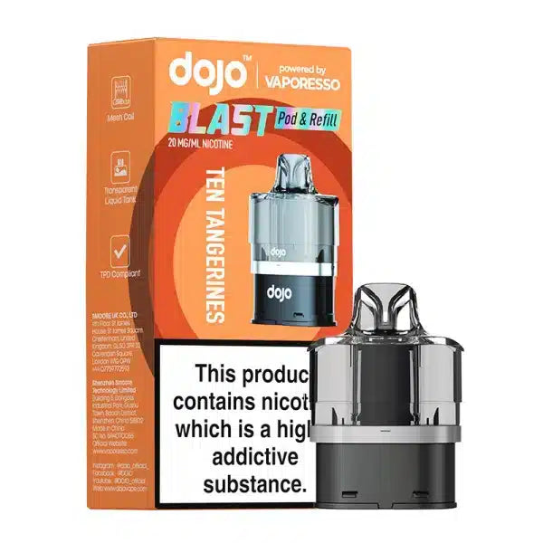 Vaporesso Dojo Blast 6000 Ten Tangerines Prefilled Pods