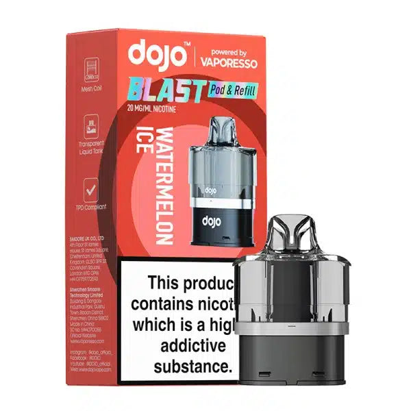 Vaporesso Dojo Blast 6000 Watermelon Ice Prefilled Pods