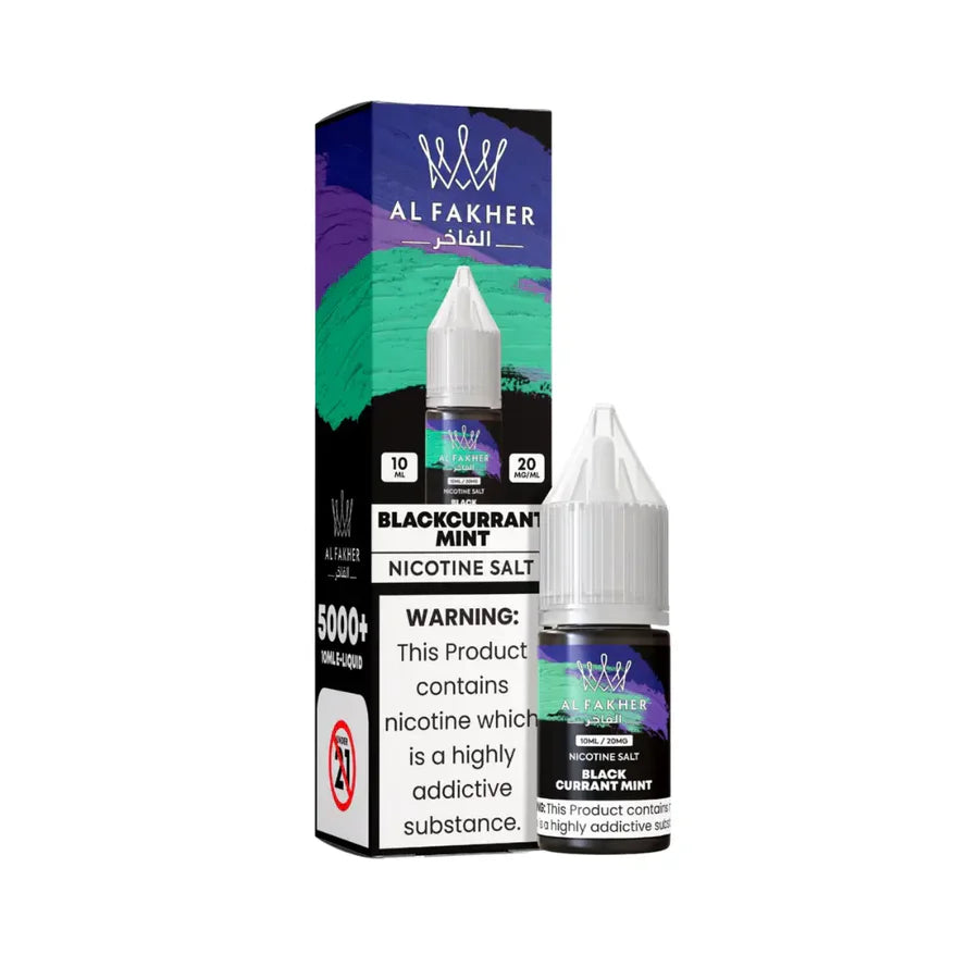 AL Fakher Blackcurrant Mint 10ml Nic Salt E-Liquid