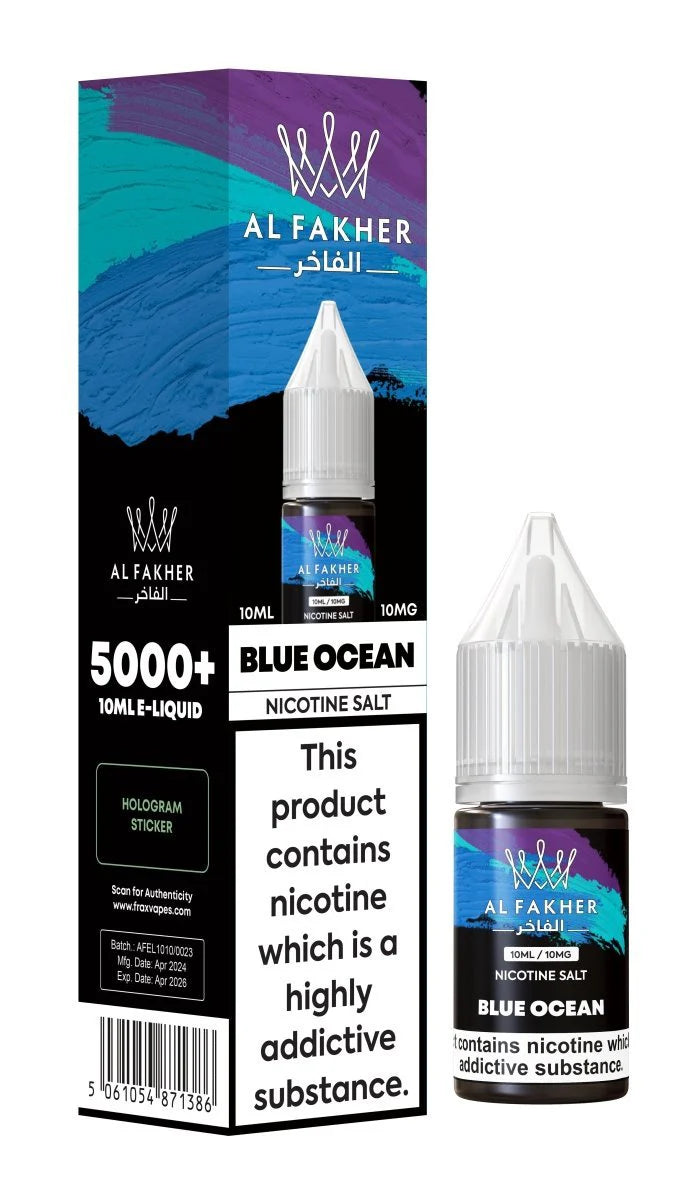 AL Fakher Blue Ocean 10ml Nic Salt E-Liquid