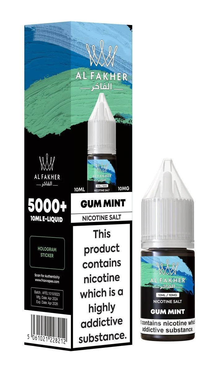 AL Fakher Gum Mint 10ml Nic Salt E-Liquid