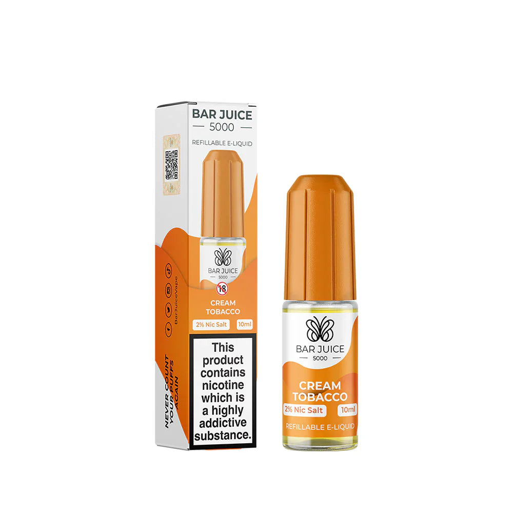 Bar Juice 5000 Cream Tobacco 10ml Nic Salts
