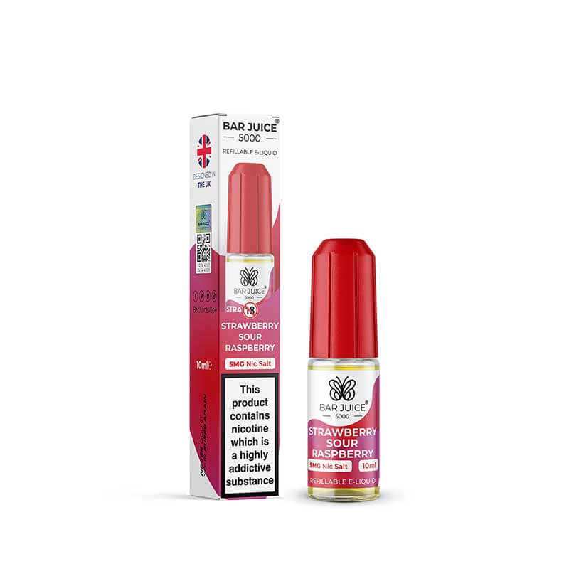 Bar Juice 5000 Strawberry Sour Raspberry 10ml Nic Salts