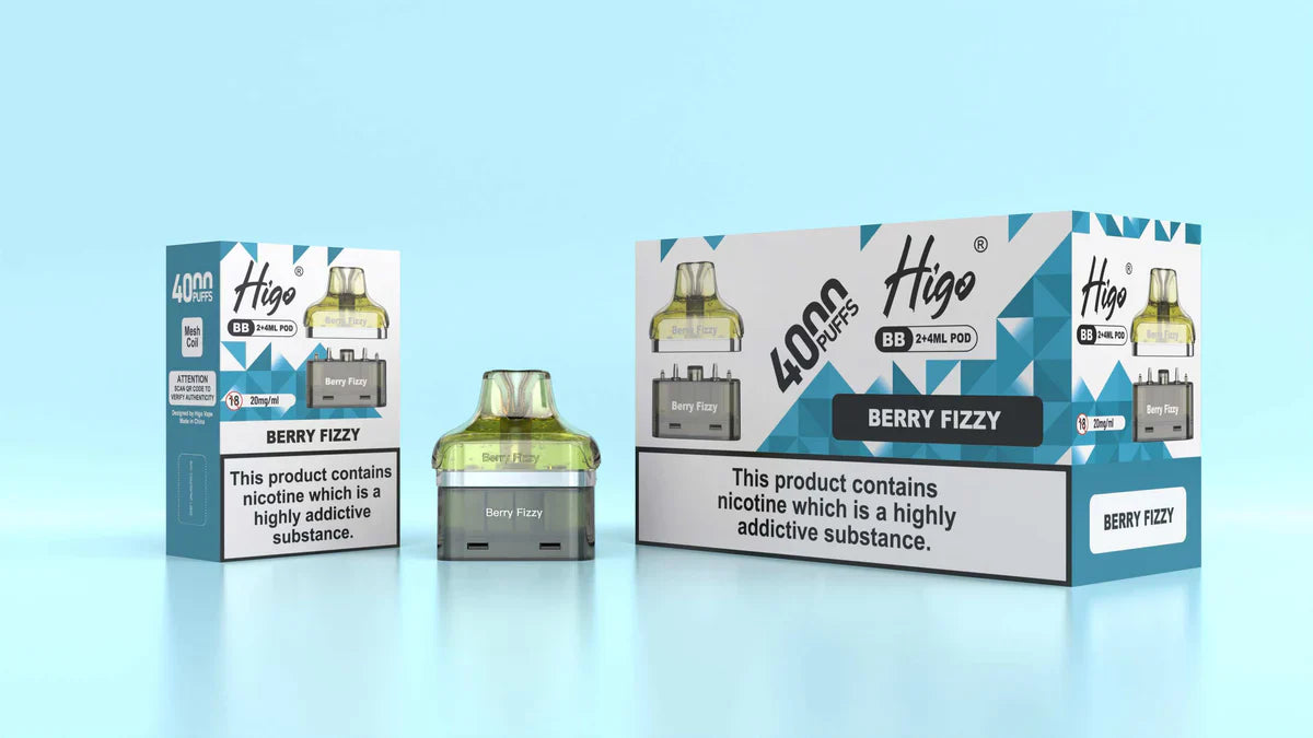 Higo BB Pod 20mg Berry Fizzy