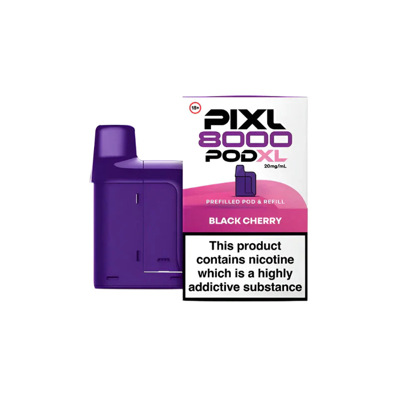 PIXL 8000 Black Cherry Compliant Post June 1st Prefilled Pod