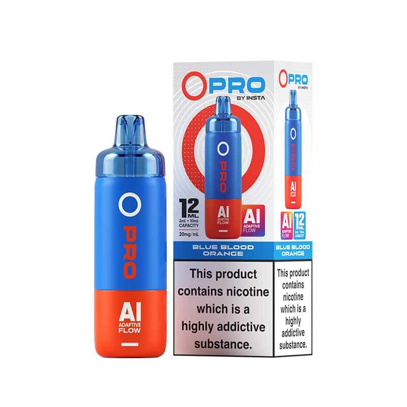 Insta O Pro 10K Blue Blood Orange Prefilled Pod Vape Kit