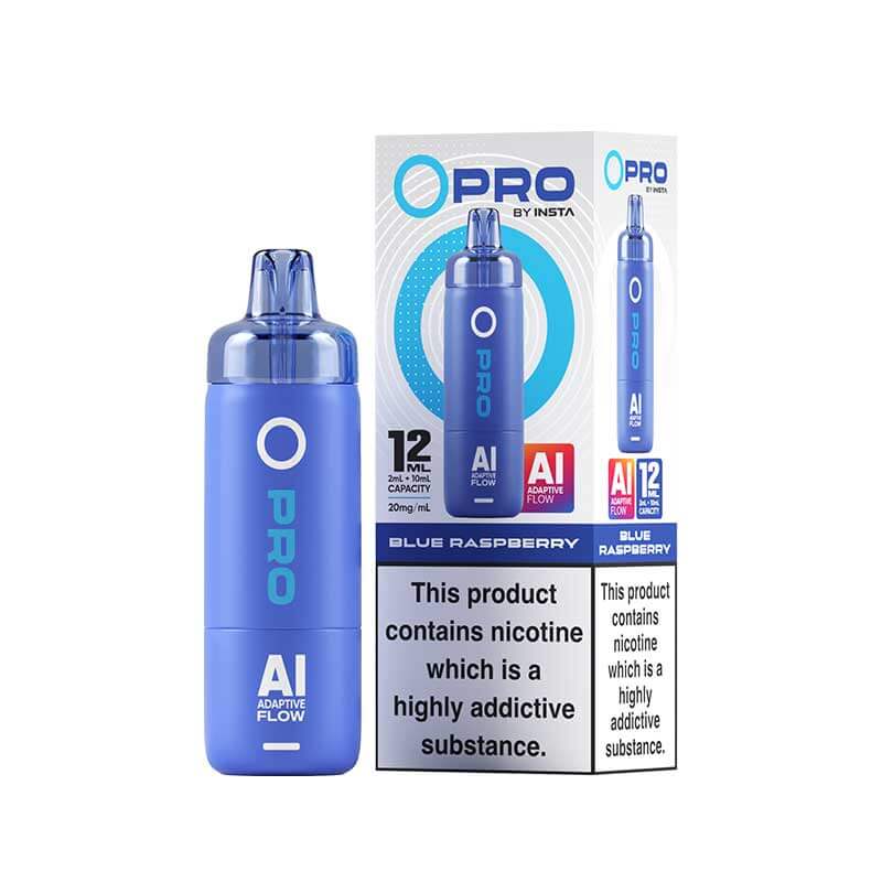 Insta O Pro 10K Blue Raspberry Prefilled Pod Vape Kit