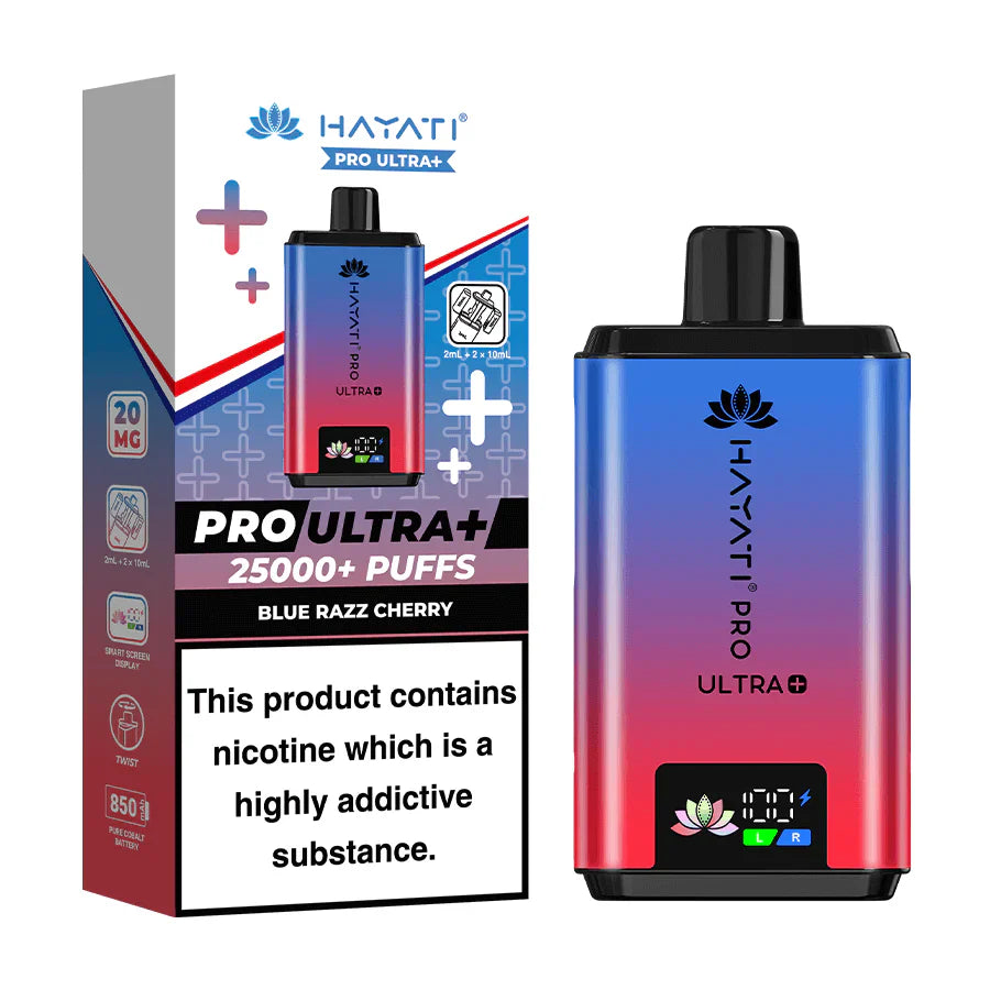 Hayati Pro Ultra Plus 25000 Blue Razz Cherry Prefilled Pod Kit