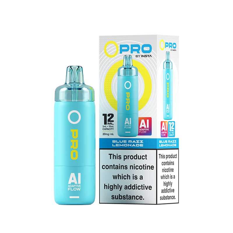 Insta O Pro 10K Blue Razz Lemonade Prefilled Pod Vape Kit