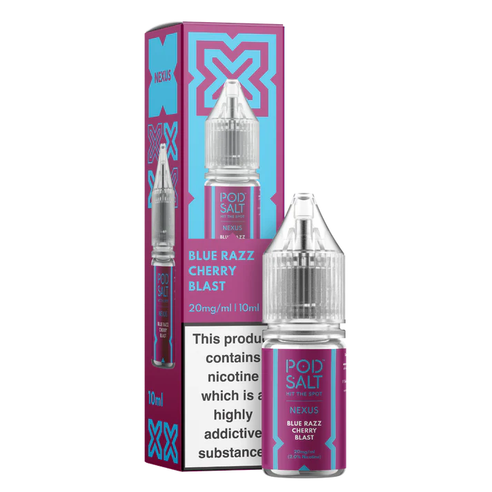 Pod Salt Nexus Blue Razz Cherry Blast 10ml Nicotine Salt E-Liquid