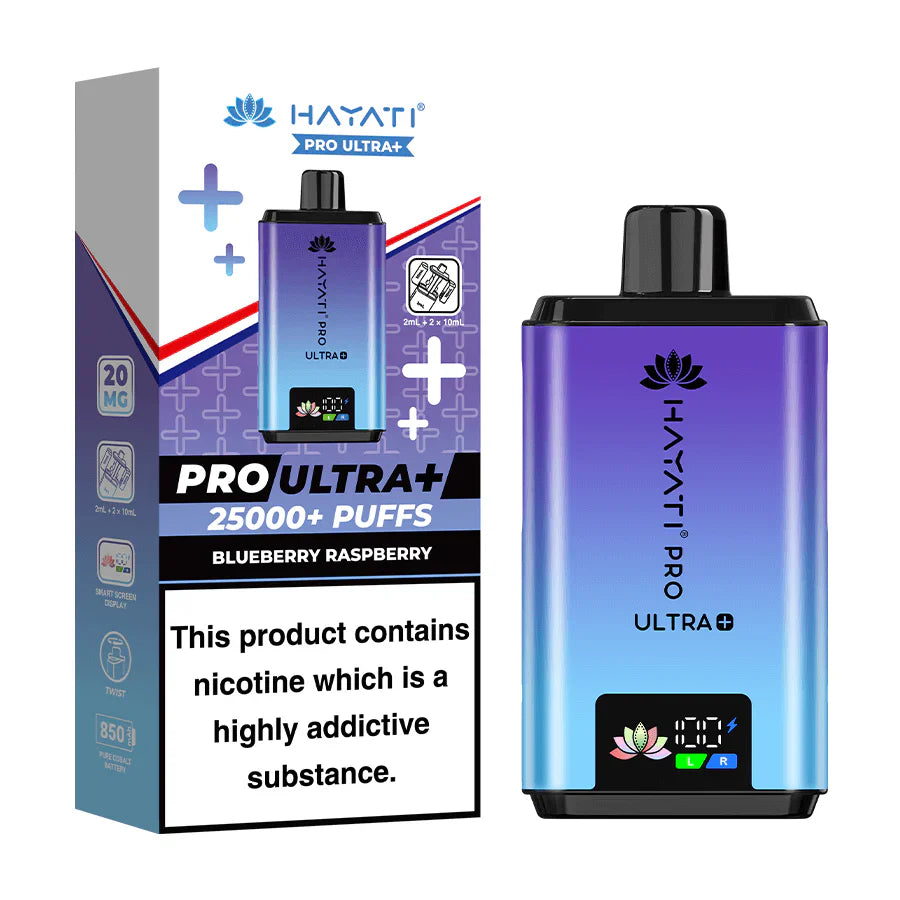 Hayati Pro Ultra Plus 25000 Blueberry Raspberry Prefilled Pod Kit