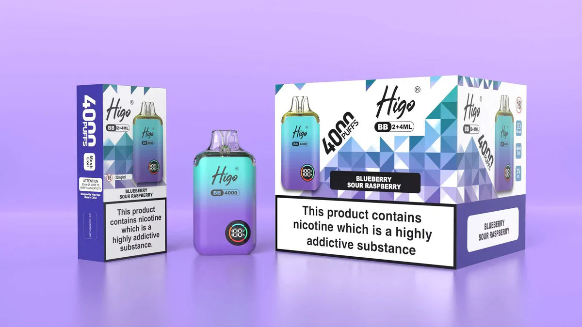 Higo BB Blueberry Sour Raspberry Prefilled Pod Vape Kit