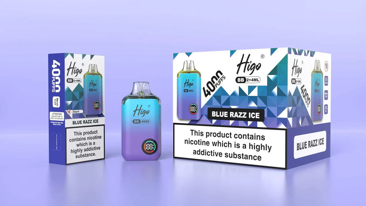 Higo BB Blue Razz Ice Prefilled Pod Vape Kit