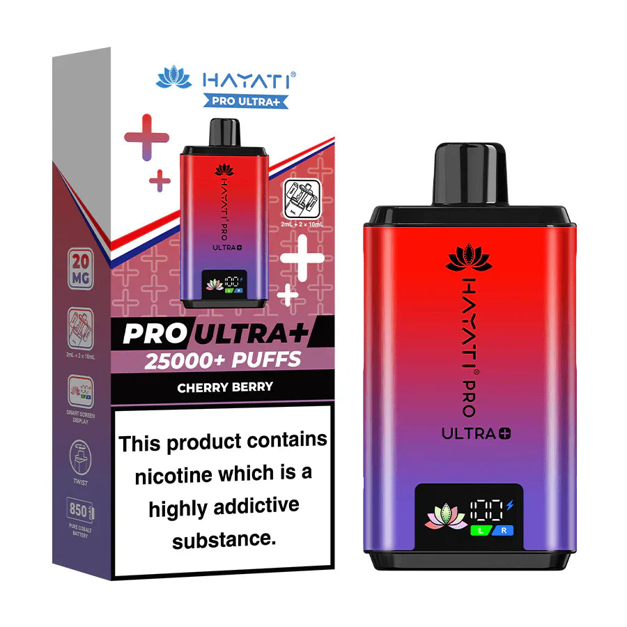 Hayati Pro Ultra Plus 25000 Cherry Berry Prefilled Pod Kit