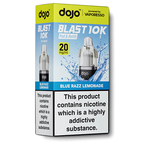 Dojo Blast 10K Blue Razz Lemonade Prefilled Pods