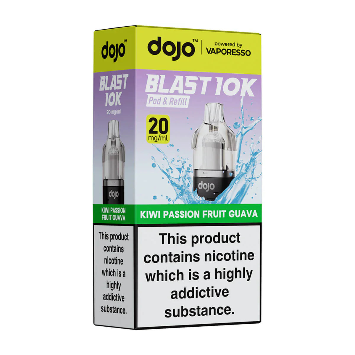 Dojo Blast 10K Kiwi Passion Fruit Guava Prefilled Pods