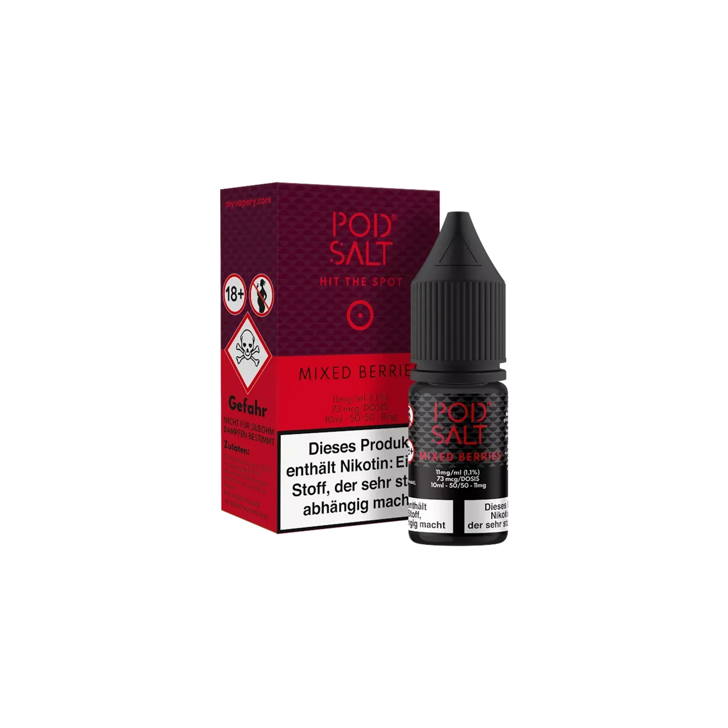 Pod Salt Mixed Berries 10ml Nic Salt