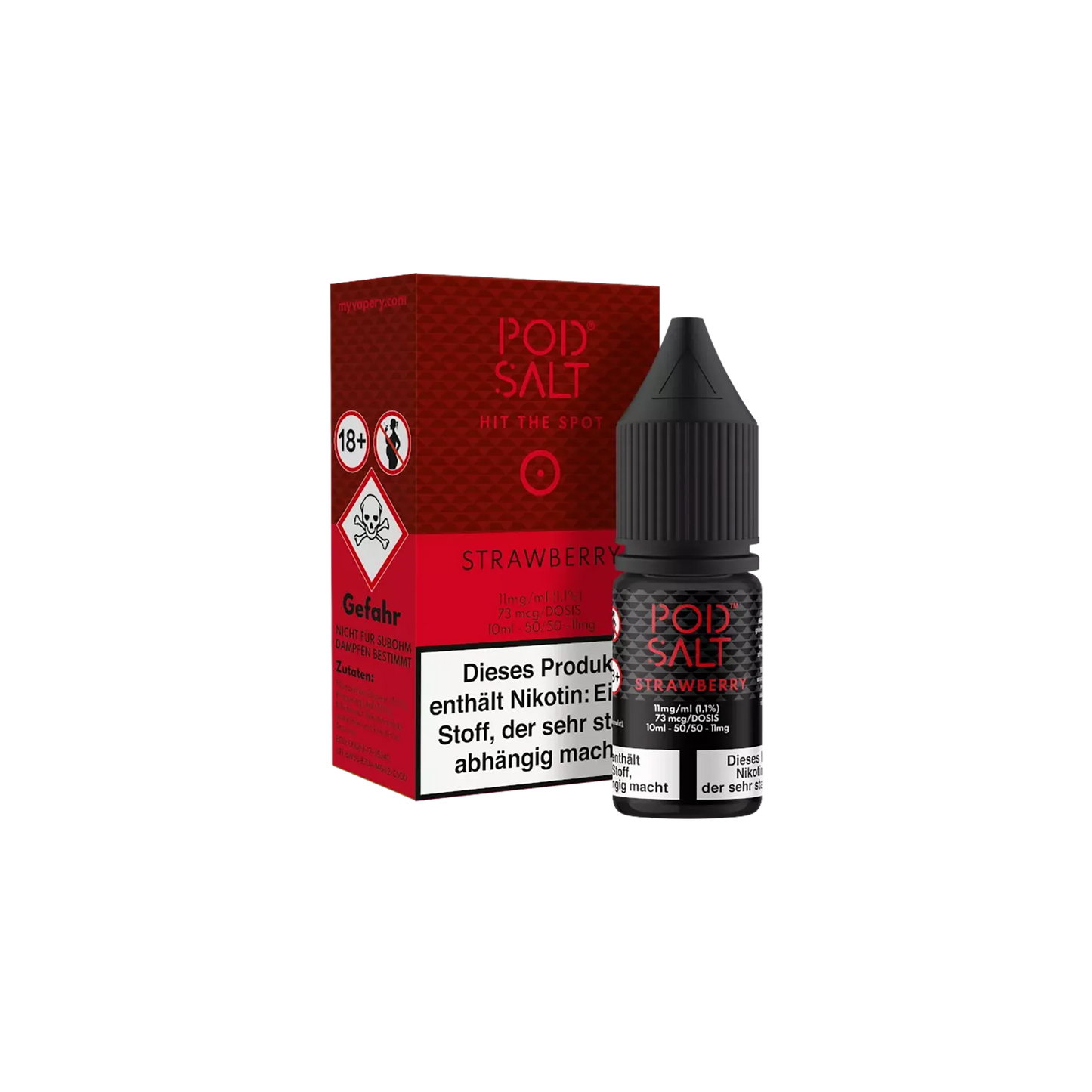 Pod Salt Strawberry 10ml Nic Salt