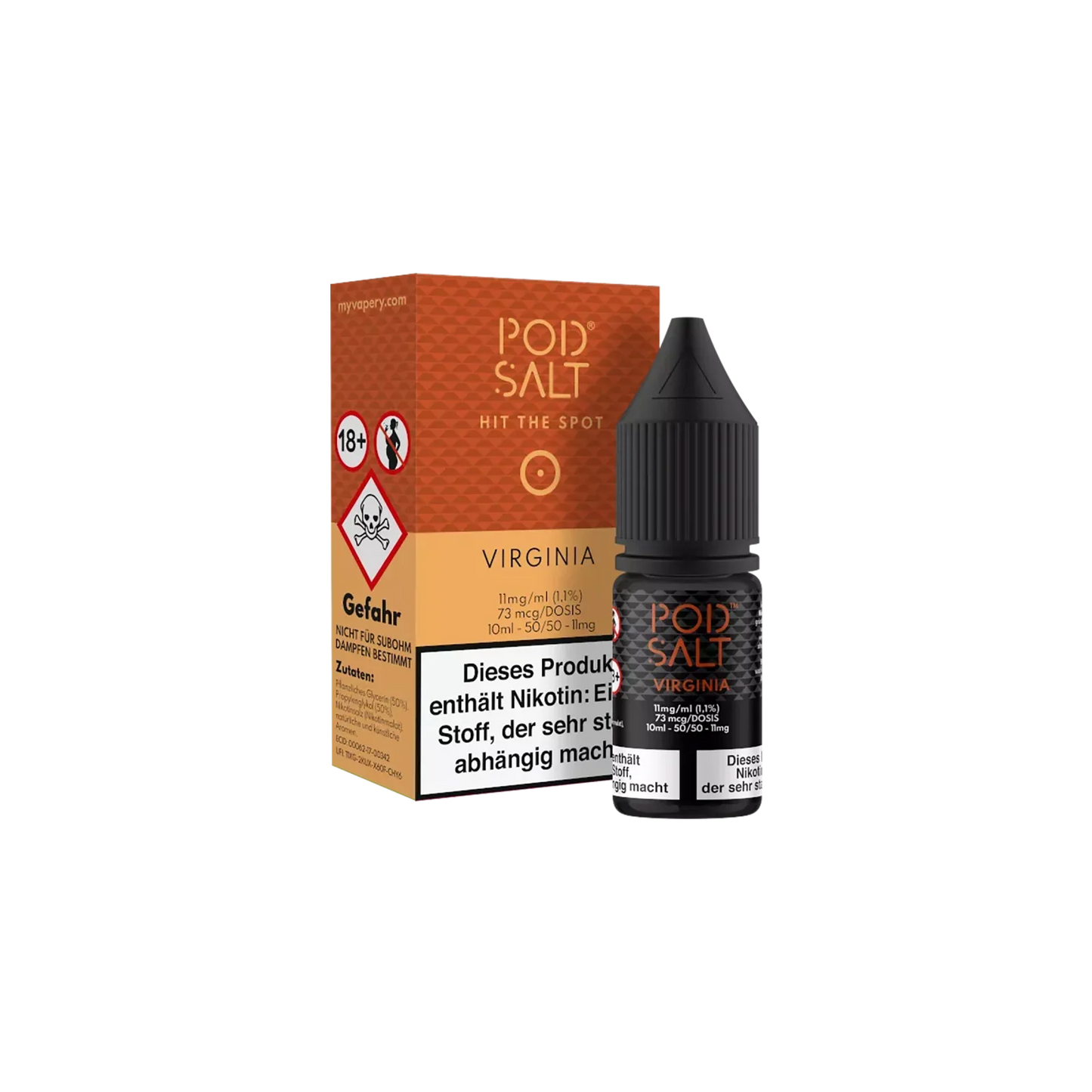 Pod Salt Virginia 10ml Nic Salt