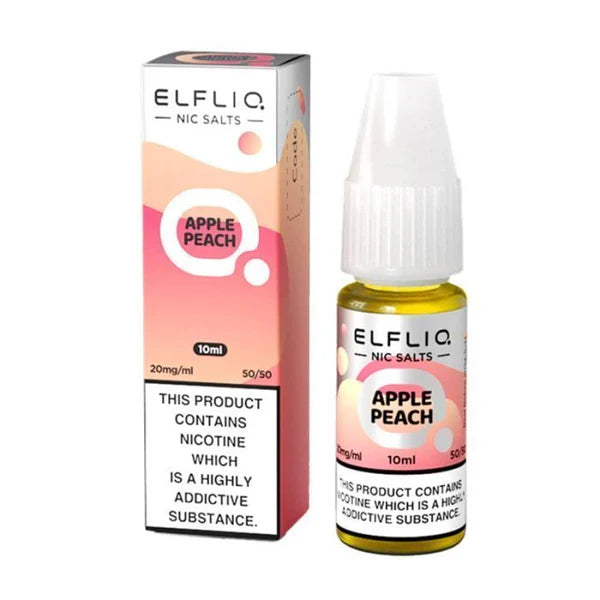 Elf Bar ElfLiq Apple Peach Nic Salt E-Liquid 10ml