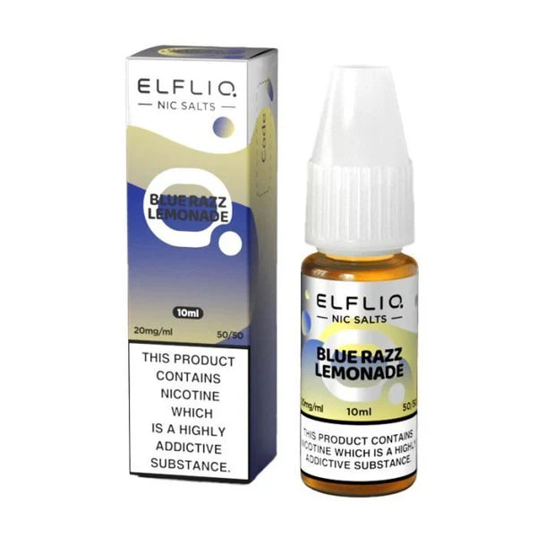Elf Bar ElfLiq Blue Razz Lemonade Nic Salt E-Liquid 10ml