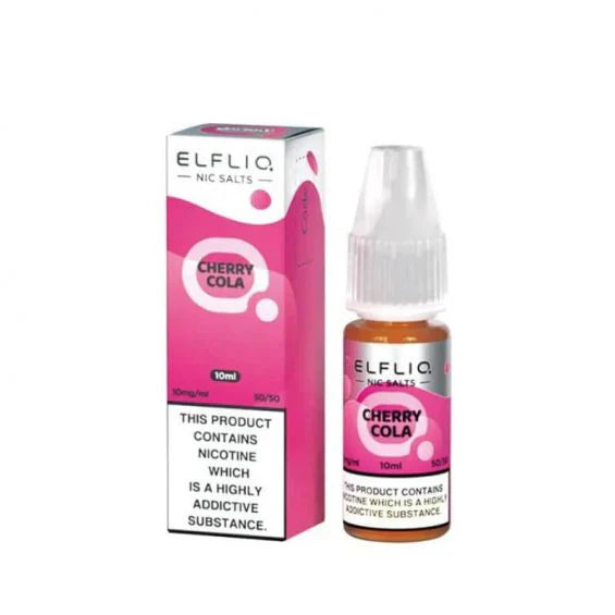 Elf Bar ElfLiq Cherry Cola Nic Salt E-Liquid 10ml