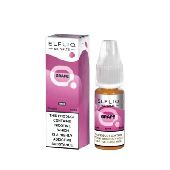 Elf Bar ElfLiq Grape Nic Salt E-Liquid 10ml