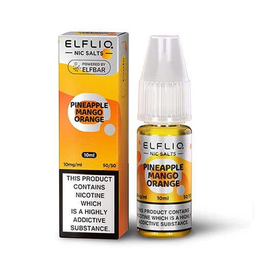 Elf Bar ElfLiq Pineapple Mango Orange Nic Salt E-Liquid 10ml
