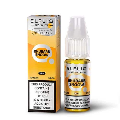 Elf Bar ElfLiq Rhubarb Snoow Nic Salt E-Liquid 10ml